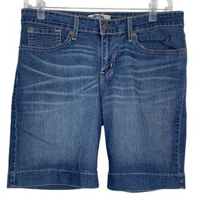 Signature by Levi Strauss Dark Blue Denim Bermuda Shorts Size 18 Summer